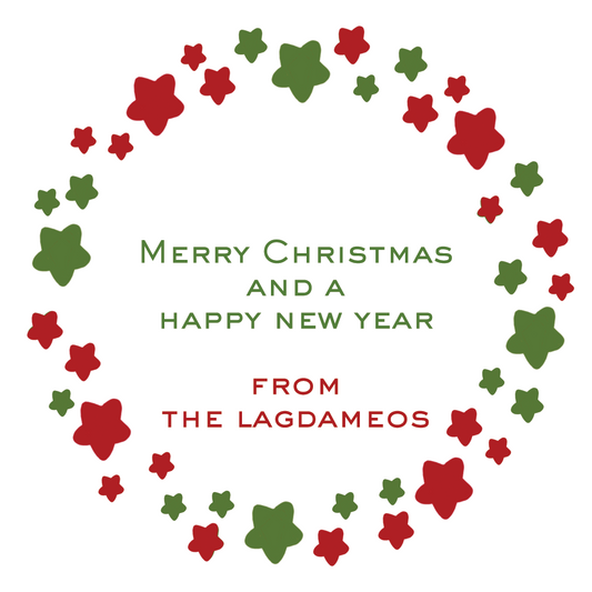 Carina Personalized Round Gift Tags