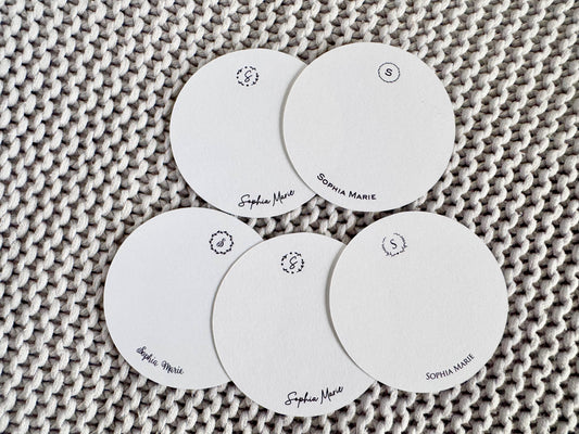 Sophia Marie Personalized Round Gift Tags