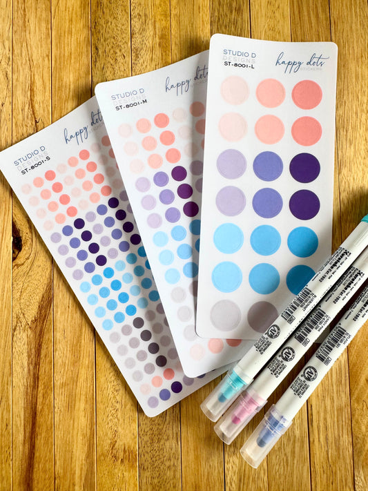 Happy Dots Decorative Stickers V. 2.0 ST-8001-V2