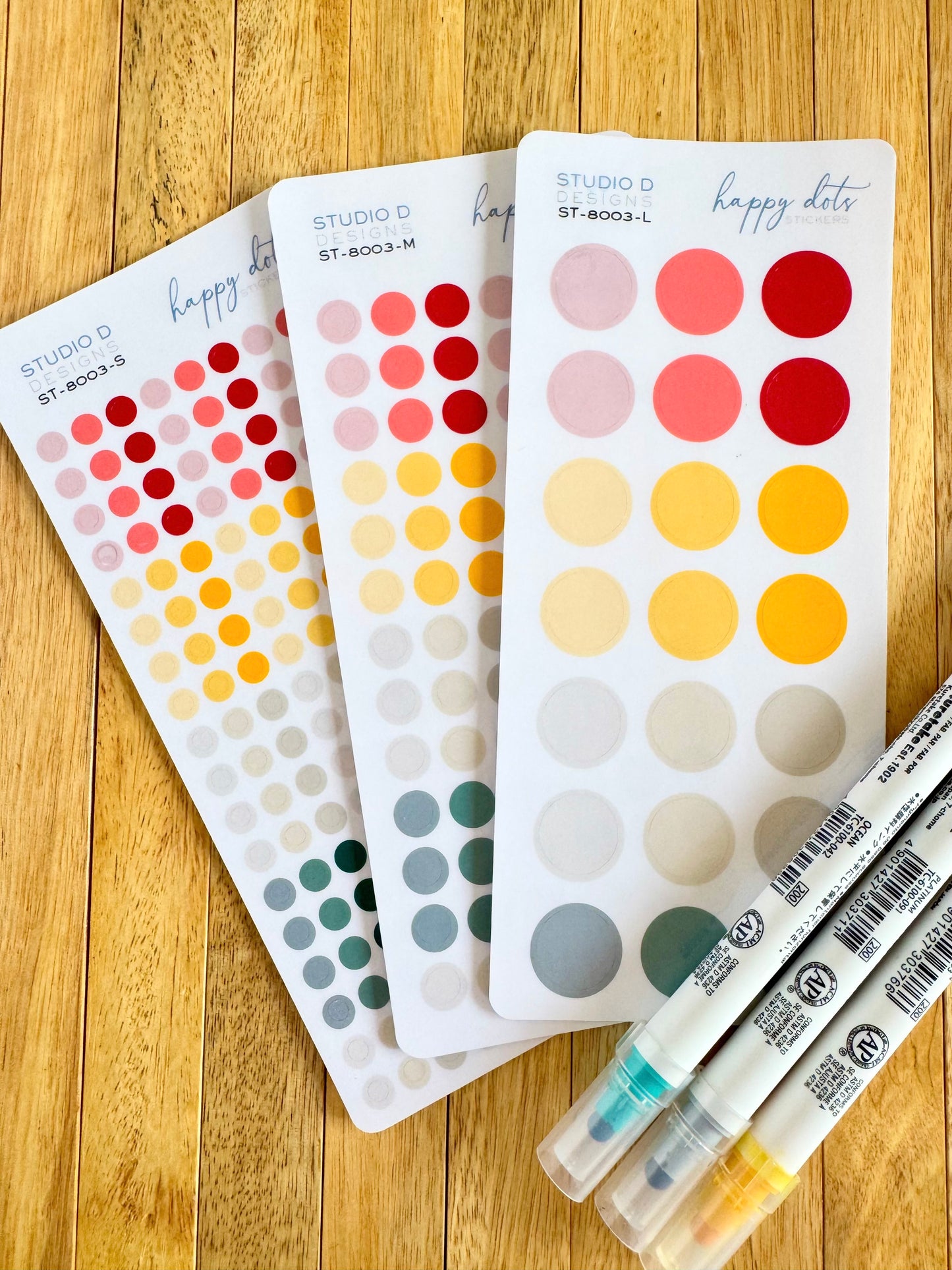Happy Dots Decorative Stickers V. 2.0 ST-8001-V2
