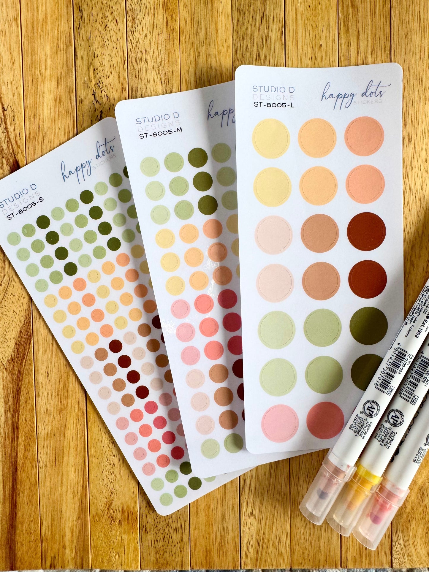 Happy Dots Decorative Stickers V. 2.0 ST-8001-V2