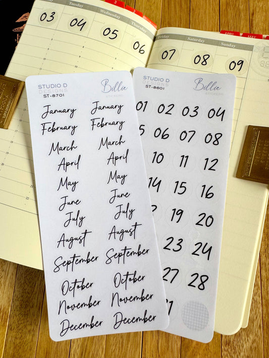 It's a Date! Decorative Stickers ST-8601 & ST-8701