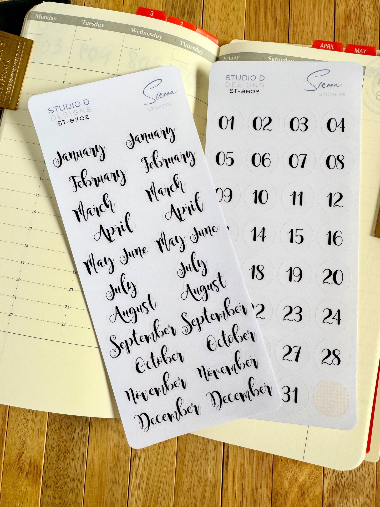 It's a Date! Decorative Stickers ST-8601 & ST-8701