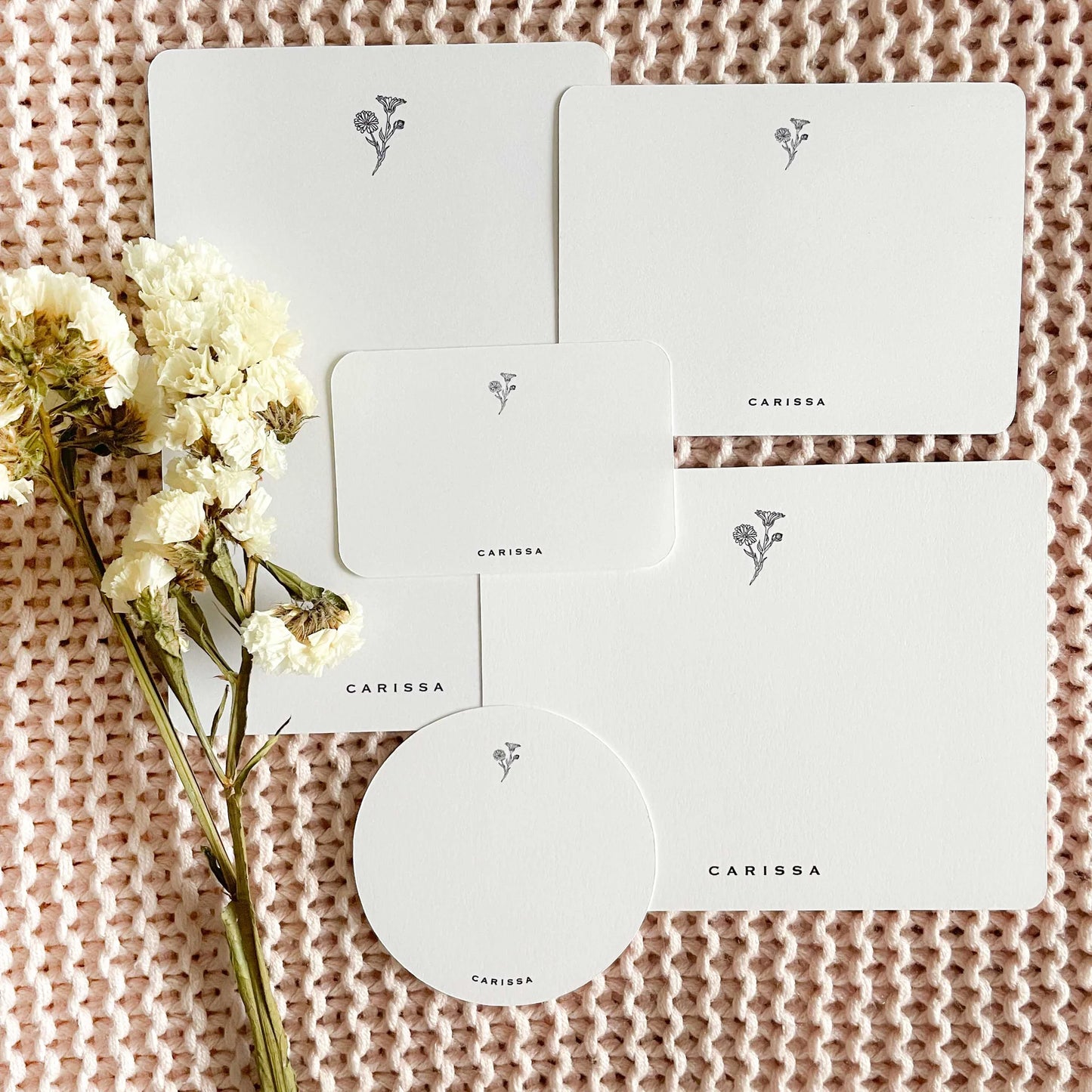 Carissa Personalized Stationery Set