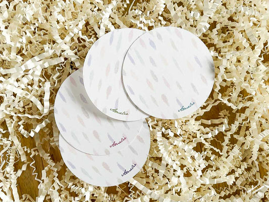 Amelie Personalized Round Gift Tags