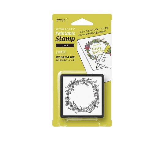 Midori Paintable Stamp Wreath