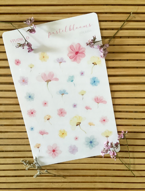 Pastel Blooms Decorative Stickers ST-8207