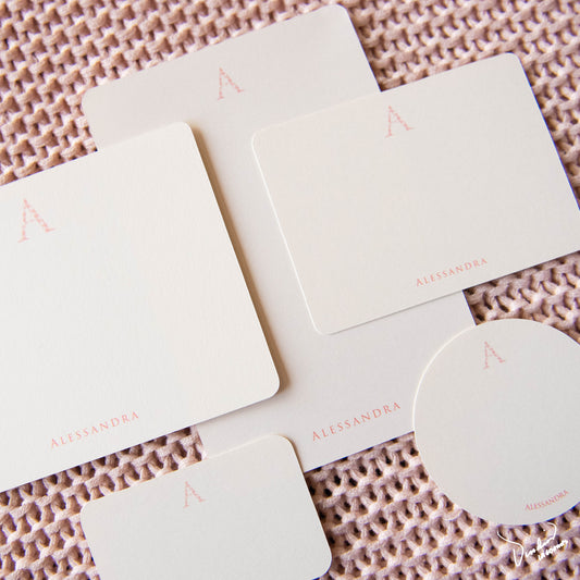 Alessandra Personalized Round Gift Tags