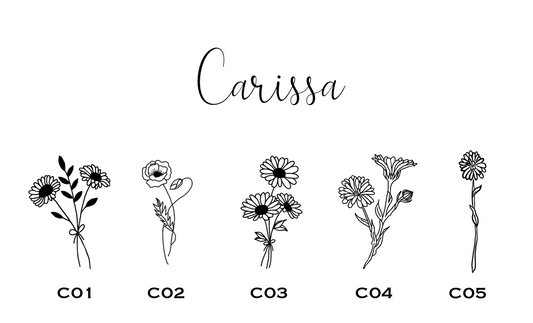 Carissa Personalized Round Gift Tags