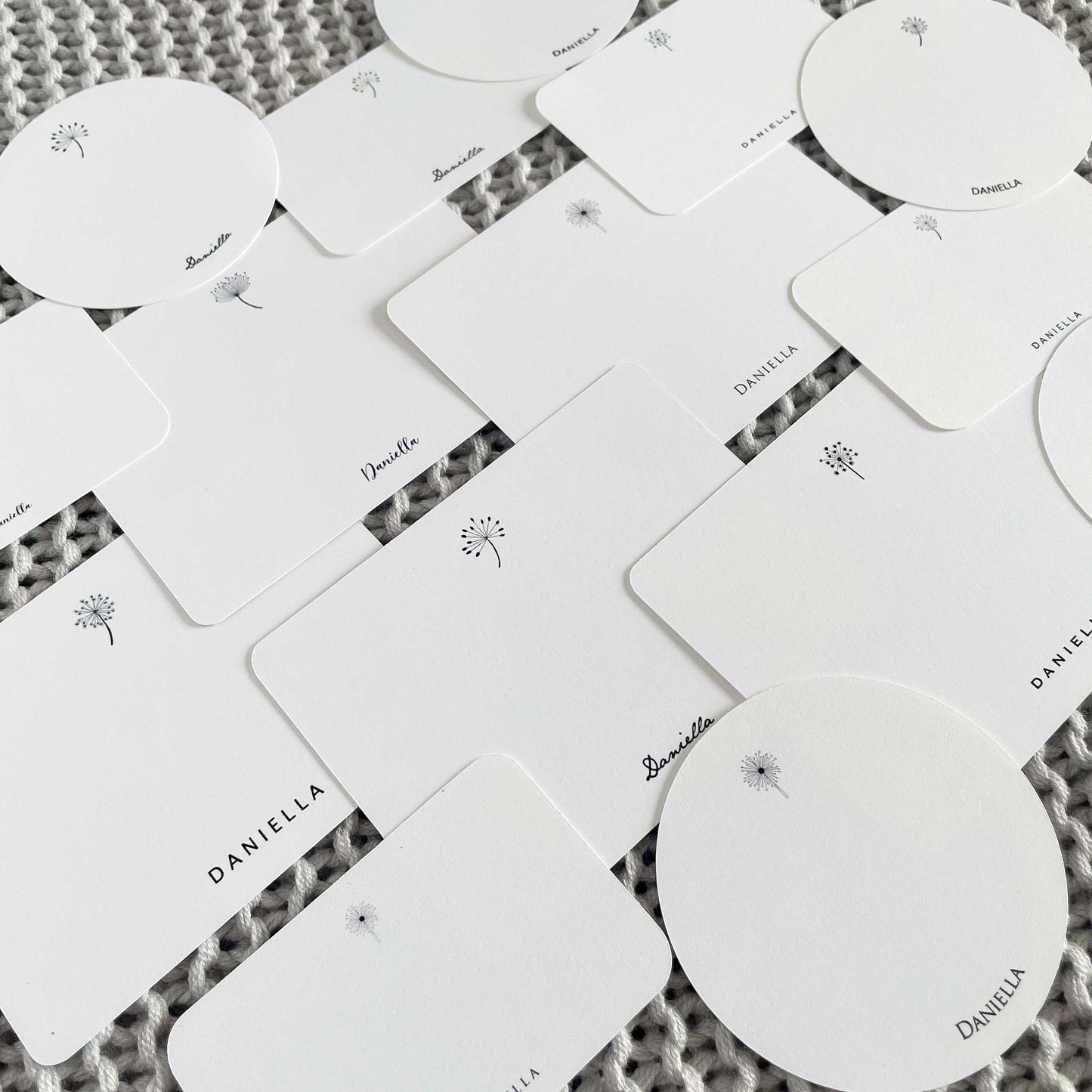 Daniella Personalized Round Gift Tags