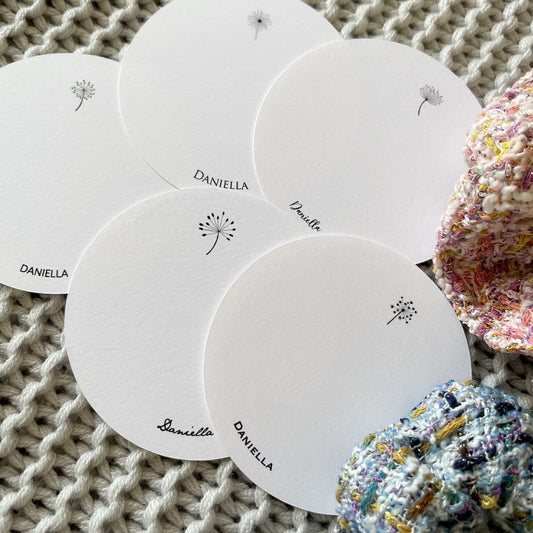 Daniella Personalized Round Gift Tags