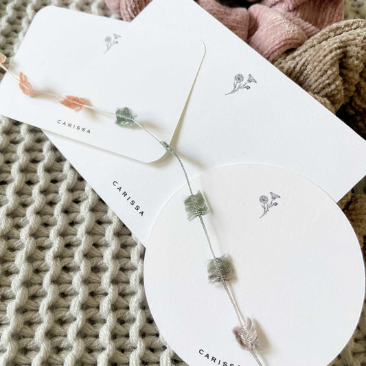 Carissa Personalized Round Gift Tags