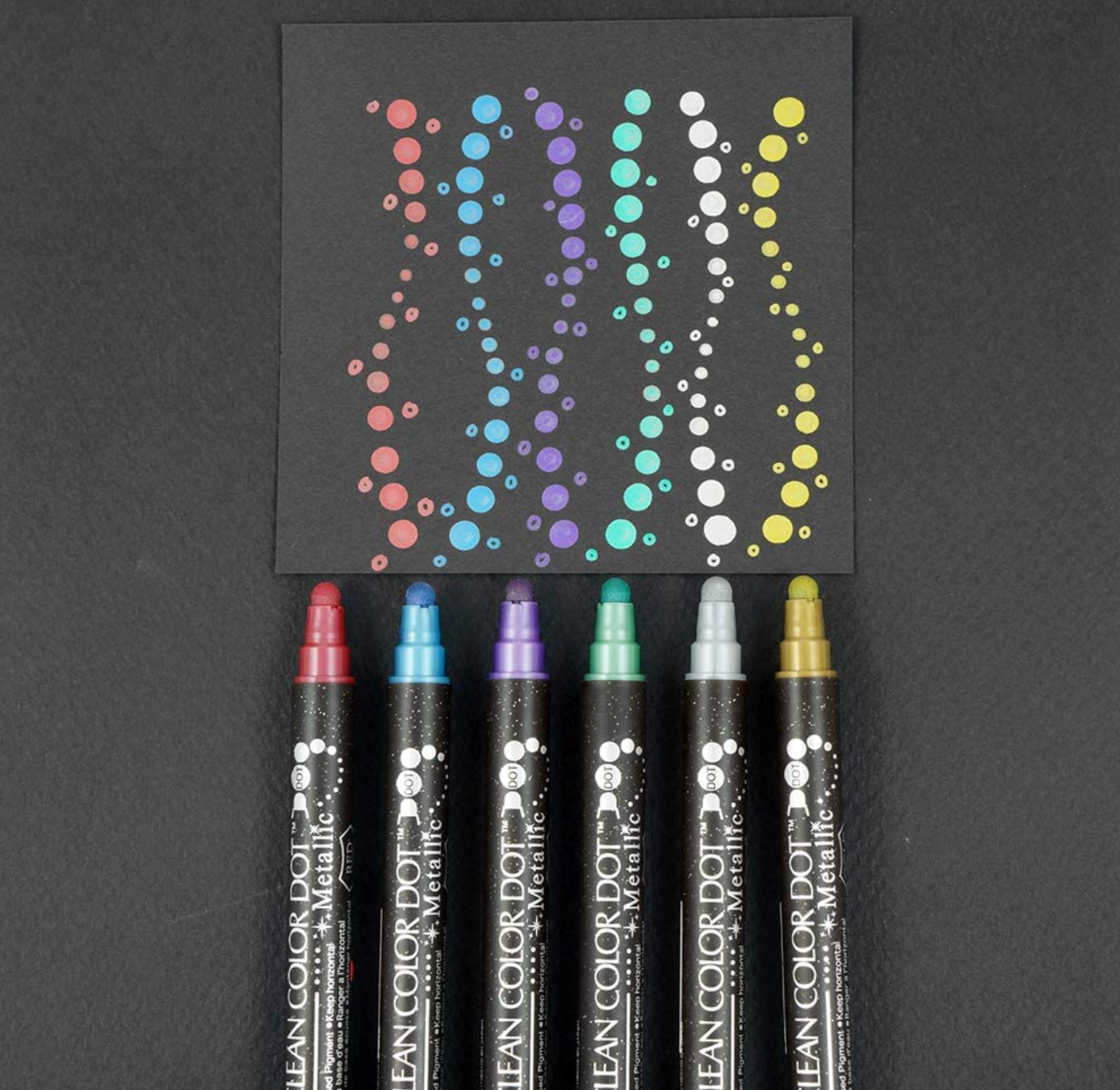 (Pre-Order) Kuretake Zig Clean Color Dot Metallic 6C