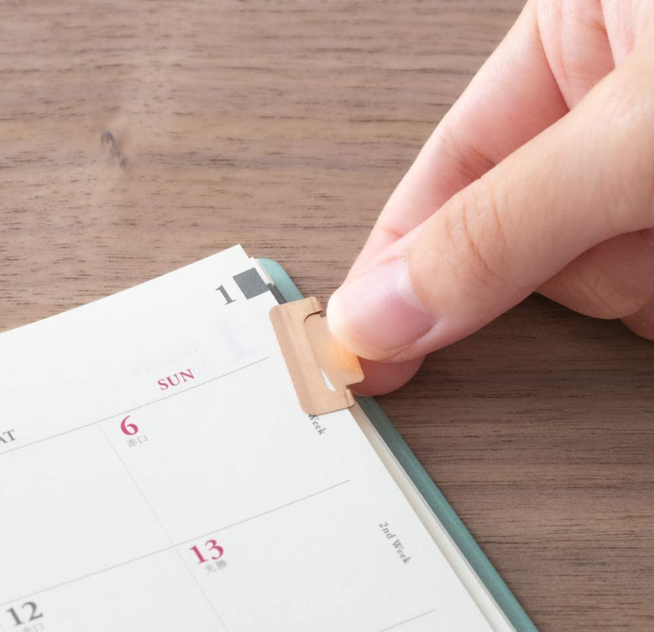 Midori Index Clips Orange (Copper)