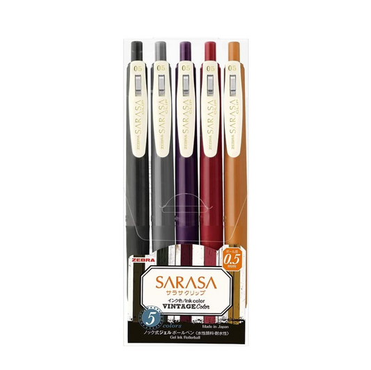 Zebra Sarasa Clip Gel Ink Ballpoint Pen 0.5mm Vintage New
