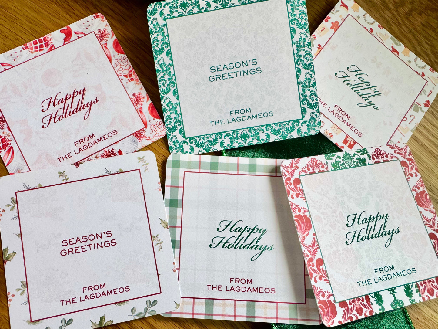Marina Personalized Square Note Cards