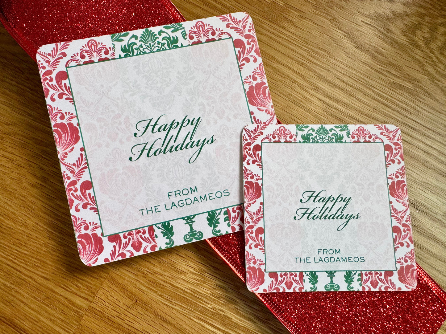Marina Personalized Square Note Cards