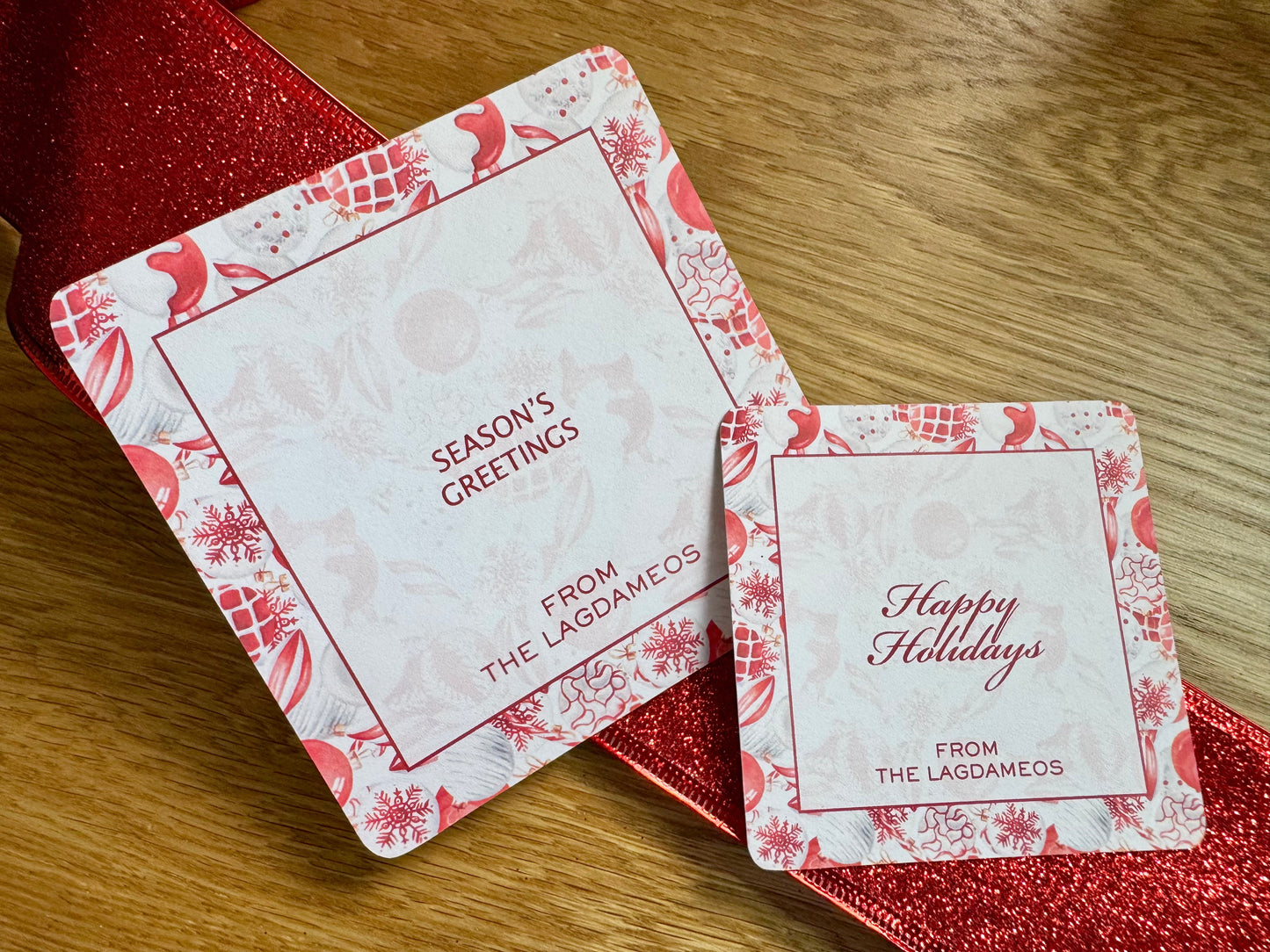 Marina Personalized Square Note Cards