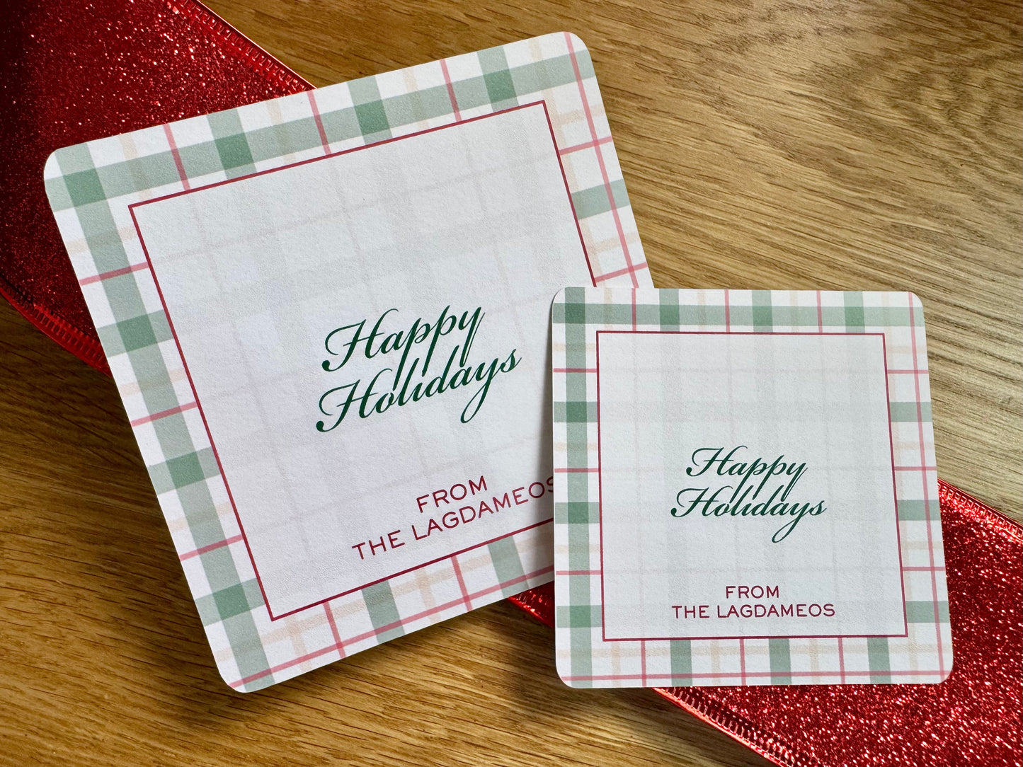 Marina Personalized Square Note Cards