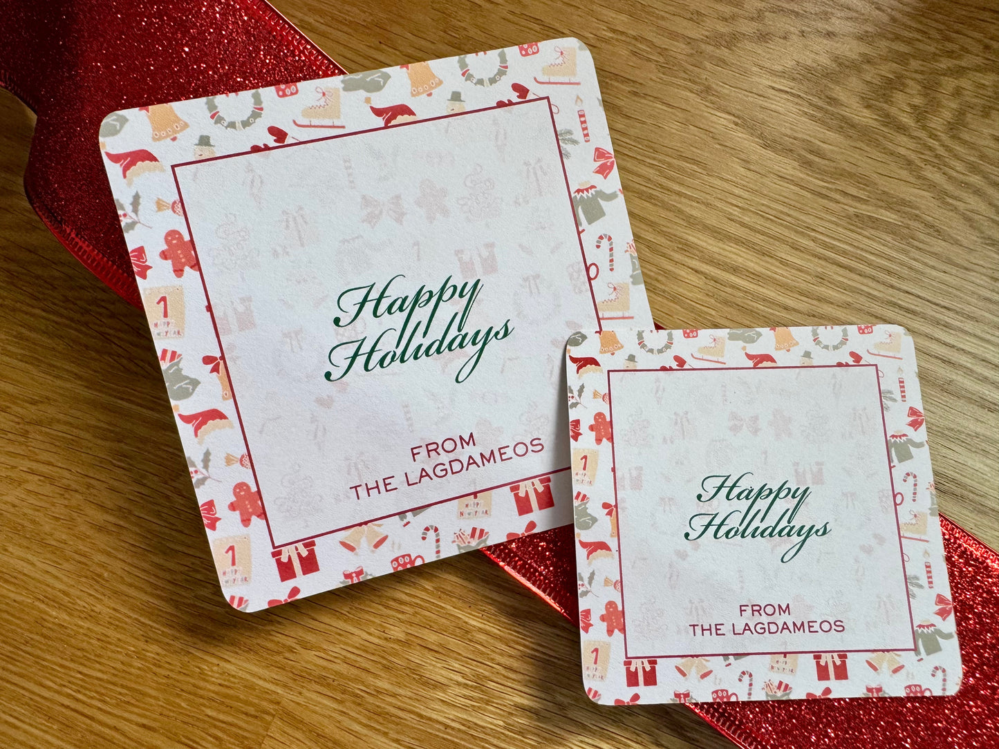 Marina Personalized Square Note Cards