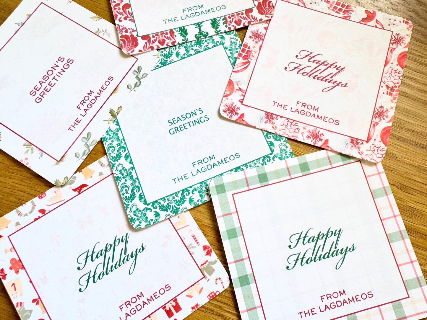 Marina Personalized Square Note Cards