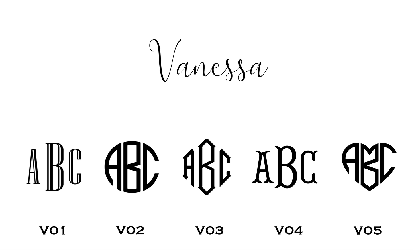 Vanessa Personalized Gift Cards