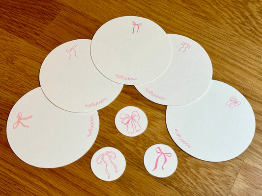 Marianna Personalized Round Gift Tags