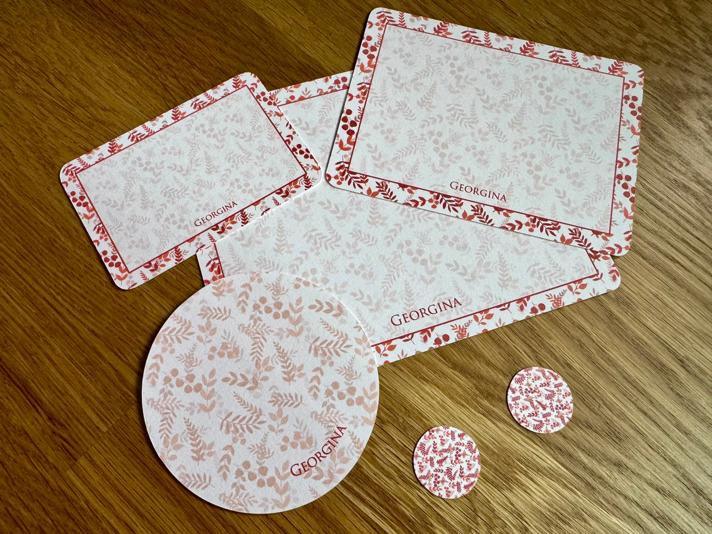 Georgina Personalized Gift Cards