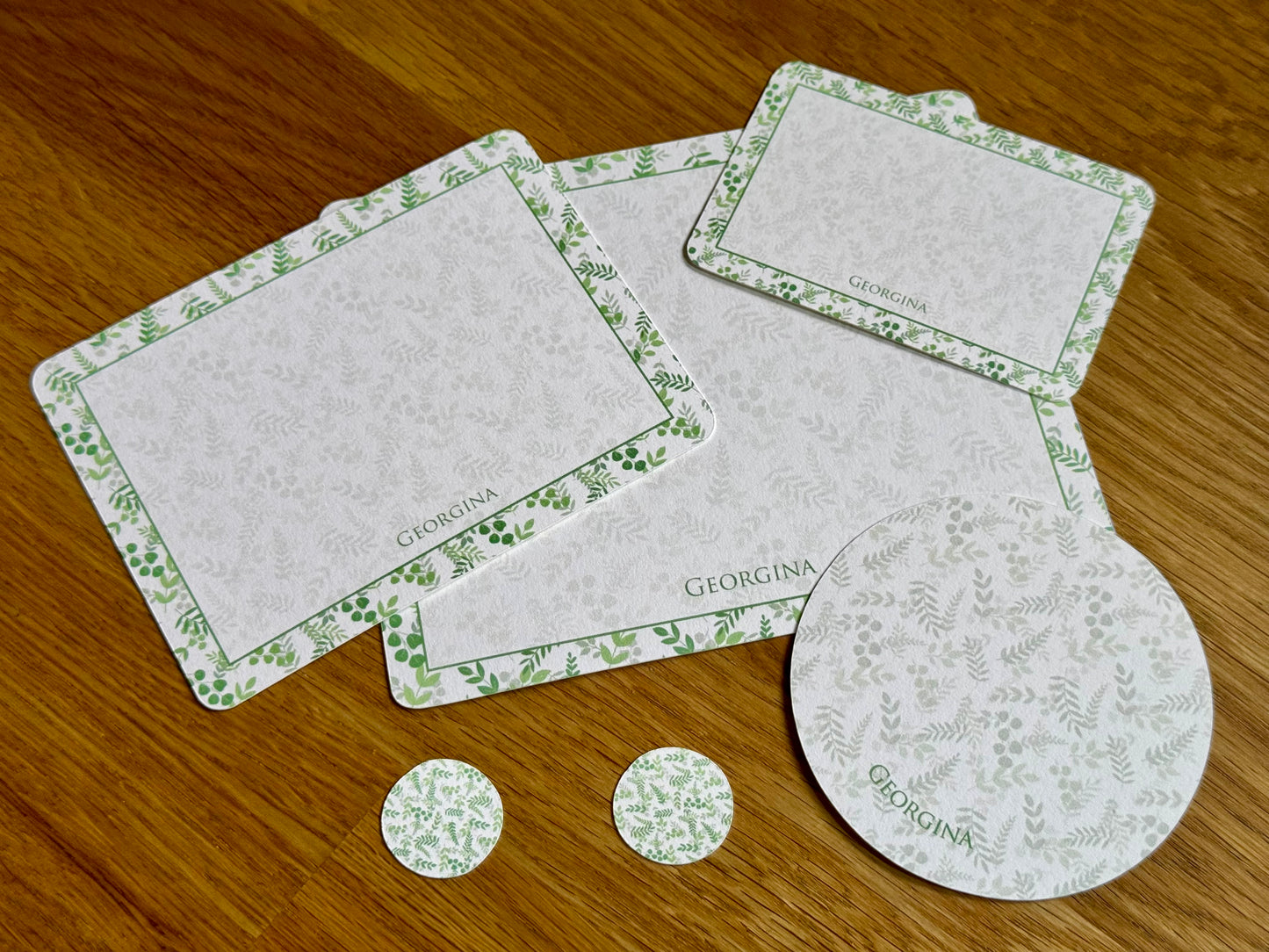 Georgina Personalized Gift Cards