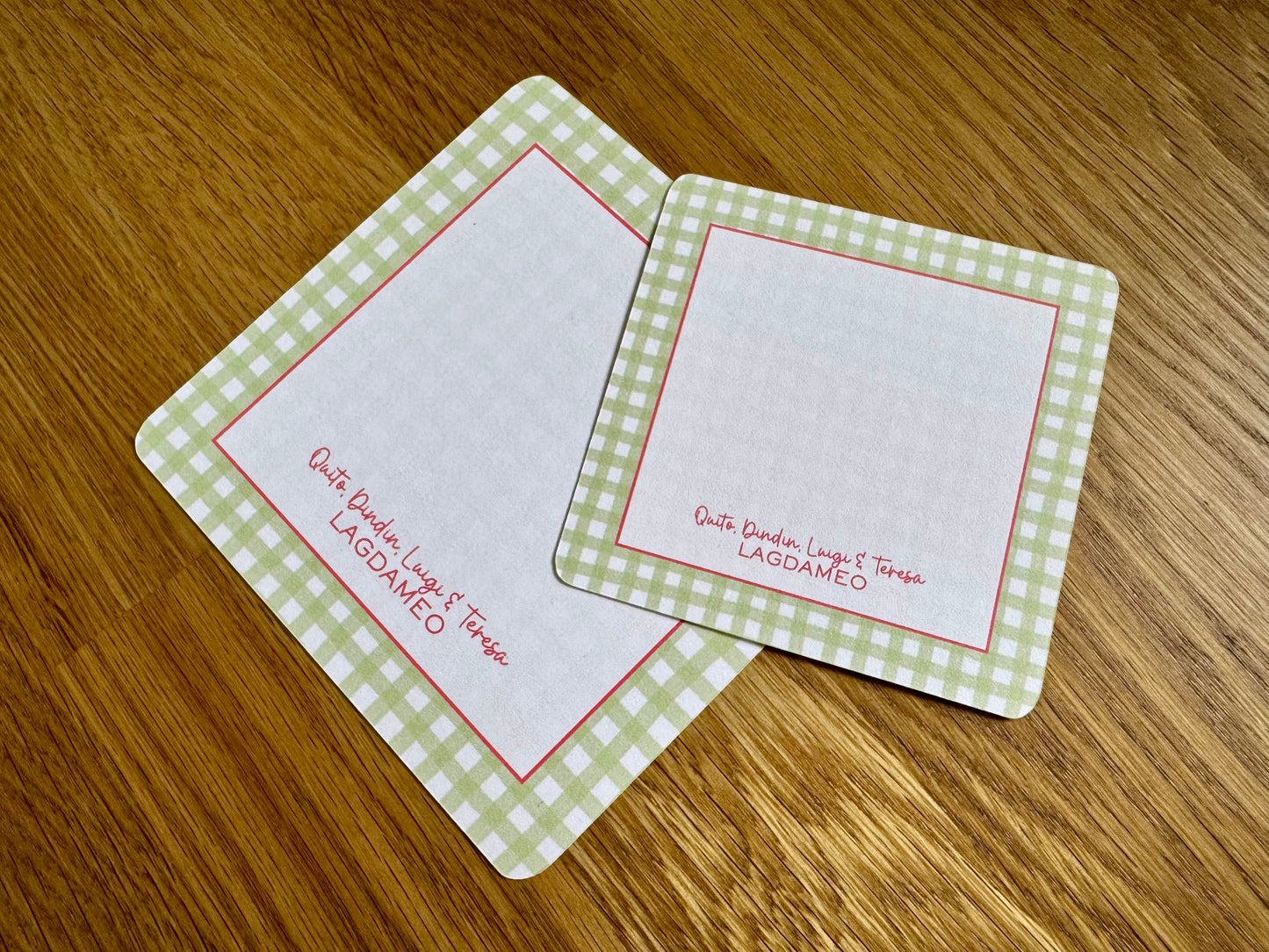 Alessandra Personalized Square Note Cards