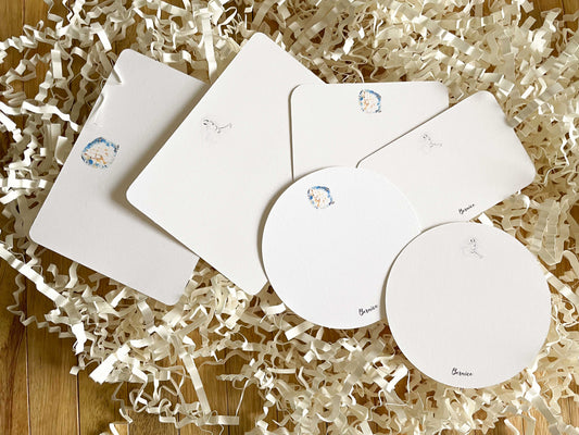 Bernice Personalized Round Gift Tags