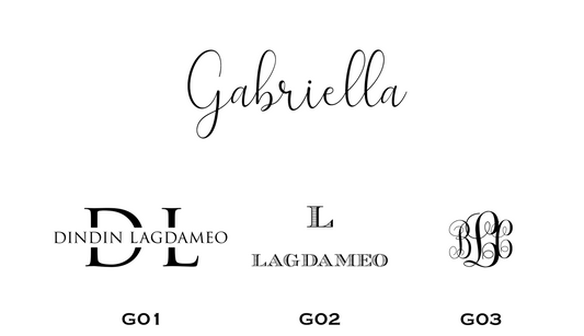 Gabriella Personalized Round Gift Tags