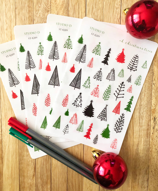 Oh, Christmas Trees! Decorative Stickers ST-8209