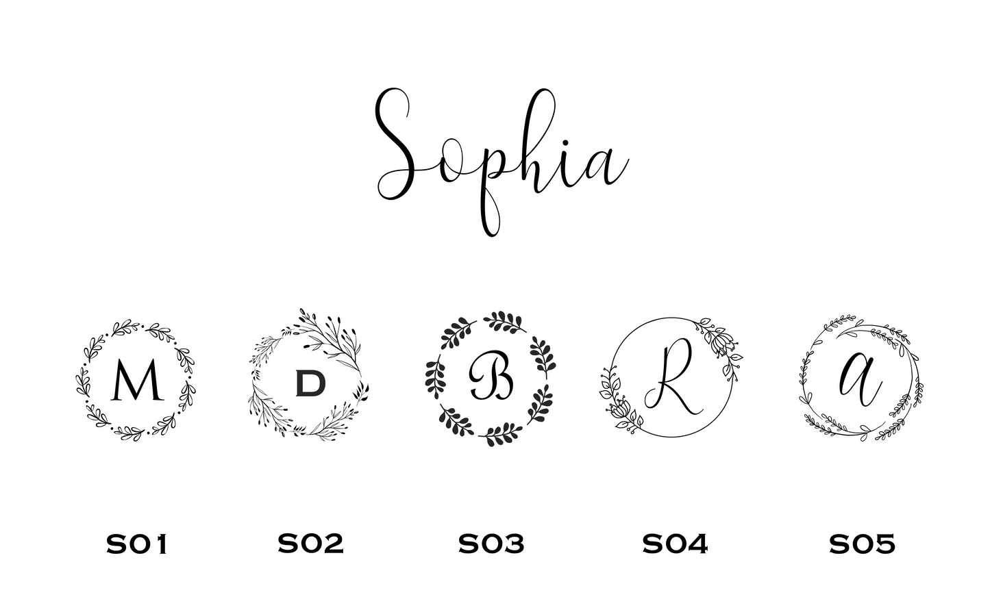 Sophia Personalized Gift Cards