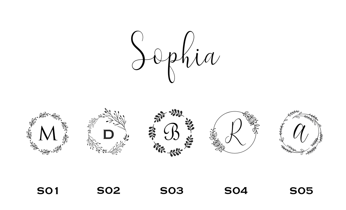 Sophia Personalized Round Gift Tags