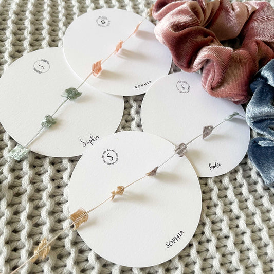 Sophia Personalized Round Gift Tags