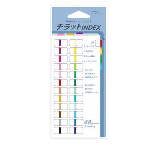 Midori Index Labels Vivid